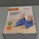 NEWGO Microwave Ankle Heating Pad for Foot Pain Relief, Heated Wrap for Plantar Fasciitis, Achilles Tendinitis, Arthritis, Sprained Ankle, Heel Pain Relief