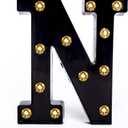 Foaky Black LED Marquee Number Lights Sign Light Up Marquee Number Lights Sign for Night Light Wedding Birthday Party Battery Powered Christmas Lamp Home Bar Decoration