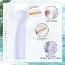 24 Pcs Mini Portable Handheld Fans Bulk For Guest LED Battery Powerful Fan Small Personal Fans Thank You For Celebrating With Us Gifts for Summer Beach Wedding Baby Shower Party Favors (24, White)