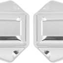 HDBUBALUS Motorcycle Rear Axle Cover Cap Guard ABS Bar Shield for Harley Softail Classic FLSTC Deluxe FLSTN 2008-2016 Chrome