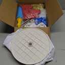 2 Sets Red Gold Balloon Column Stand Kit with 100 Balloons Adjustable Balloon Tower Stand with Bases for Floor Red Gold Confetti Balloon Column Kit for Sport Birthday Wedding Back to School Party