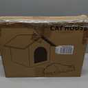Heated Cat Houses for Indoor/Outdoor Cats with Elevated Heated Cat Bed Waterproof Providing Safe Feral Cats, Easy to Assemble