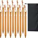 12 Pack Tent Stakes, 7-inch Ultralight Aluminum