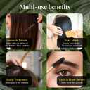 3 x Batana Oil with Organic Rosemary & Biotin  Hair, Eyebrow & Eyelash Growth Serum  Nourishing Oil for Thicker, Fuller-Looking Hair, Brows & Lashes  Strengthens Roots & Conditions Dry Ends