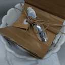 Mud Pie 4881012S Candy Dish "Sweet Stuff" with Scoop, White