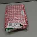 2 Pack Red White Plaid Ruffle Gingham Pillow Shams Standard Size, 100% Washed Cotton Buffalo Checkered Farmhouse Bed Pillow Covers Envelope Closure - 20''x26''