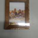 Renditions Gallery 3.5x5 inch Picture Frame Modern Style Wood Pattern and High Definition Glass Ready for Wall and Tabletop Photo Display, Walnut Frame