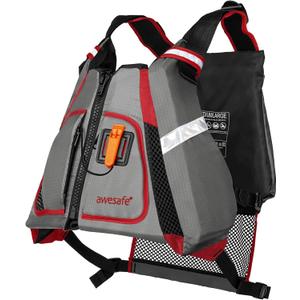 awesafe Adult Watersport Universal Vest (X-Large/XX-Large, Red)