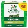 Greenies Veterinarian-Recommended Adult Natural Dental Dog Treats Teenie Size, Dog Dental Chews, Original Flavor, 36 oz. Pack, 130 Count, BBD-07/27/2027
