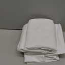 XTMYI Short Length Curtains for Windows, Linen Sheer Curtains for Bedroom Kitchen,45 Inch Long, White