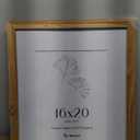 Fun Memories 16x20 Picture Frame, Solid Oak Wood Poster Frames, Modern Photo Frame for Wall 16x20 with 11x14 Mat, High Definition Plexiglass & Wall Hook Included (Beige, 1 Pack)