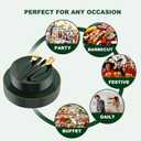 Liacere 150PCS Green Plastic Plates - Gold Plastic Silverware with Green Handle - Heavy Duty Fancy Plastic Plates Disposable Include 30 Guests Plates, Forks, Spoons, Knives for St. Patrick's Day
