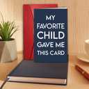 2 x NewEleven Funny Dad Christmas Card from Daughter, Son, Kids  Humorous Card for Daddy, Bonus Dad, Father-in-Law  Great for Fathers Day, Birthday, Just Because  Sentimental Greeting Card