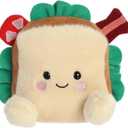 Aurora Adorable Palm Pals Tomas BLT Stuffed Animal - Pocket-Sized Play - Collectable Fun - Brown 5 Inches