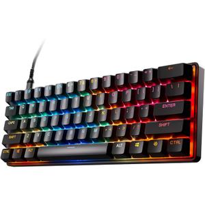 SteelSeries Apex Pro Mini Gen 3 OmniPoint 3.0 HyperMagnetic Switches Adjustable Actuation Rapid Trigger Game-Ready Presets Protection Mode Rapid Tap/SOCD RGB PBT Keycaps USB-C