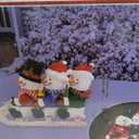Alpine Corporation 29" H Let It Snow White Fabric Snowman with LED Lights, Indoor and Outdoor Christmas Decor