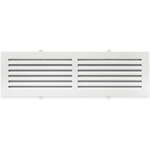 Cold Air Return Wall Vent Cover - 6x30 Inch, Fits 6"x30" Wall Opening, Screwless EZClip Installation, Easy DIY Sidewall Grille, White (IGFPD630R-WH)