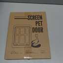 NAMSAN Cat Screen Door, Flap Opening 8.3 x 10.3 inches, Doggie Door for Screen Door, Window Cat Door Magnetic Self-Closing, Cat Door for Sliding Door, Lockable, Black