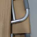 Medline Lightweight Folding Walkers for Seniors, Adults with 5” Wheels, Steel Frame Supports up to 400 lbs.