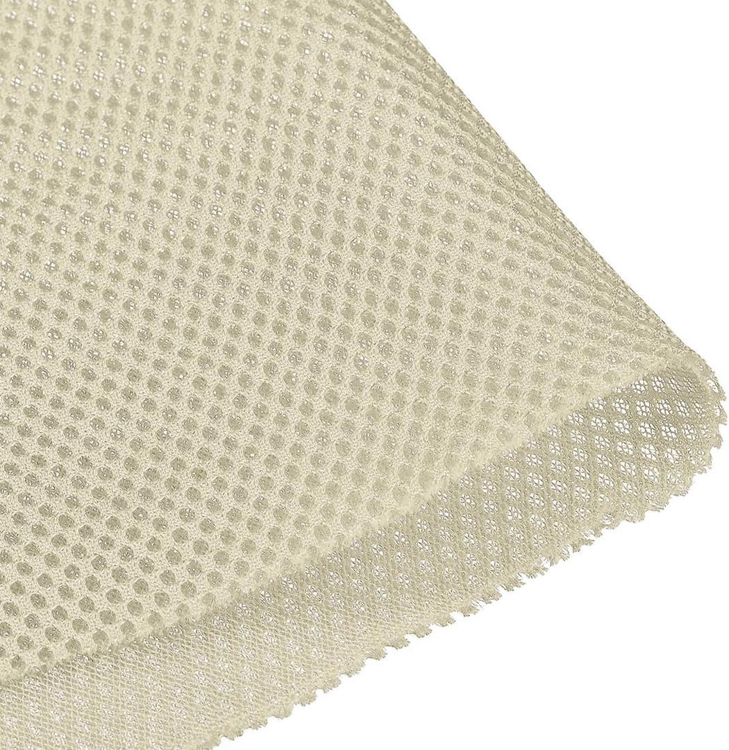 uxcell Beige Speaker Mesh Grill Stereo Fabric Dustproof 0.5x1.45M 20 x 57 Inch 