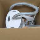 Professional Full-Size Garment Steamer 1500W Steamer for Clothes Standing 30s Fast Heat-up with LCD Display, Adjustable Ironing Board, Telescopic Double Rod, Fabric Brush (White)