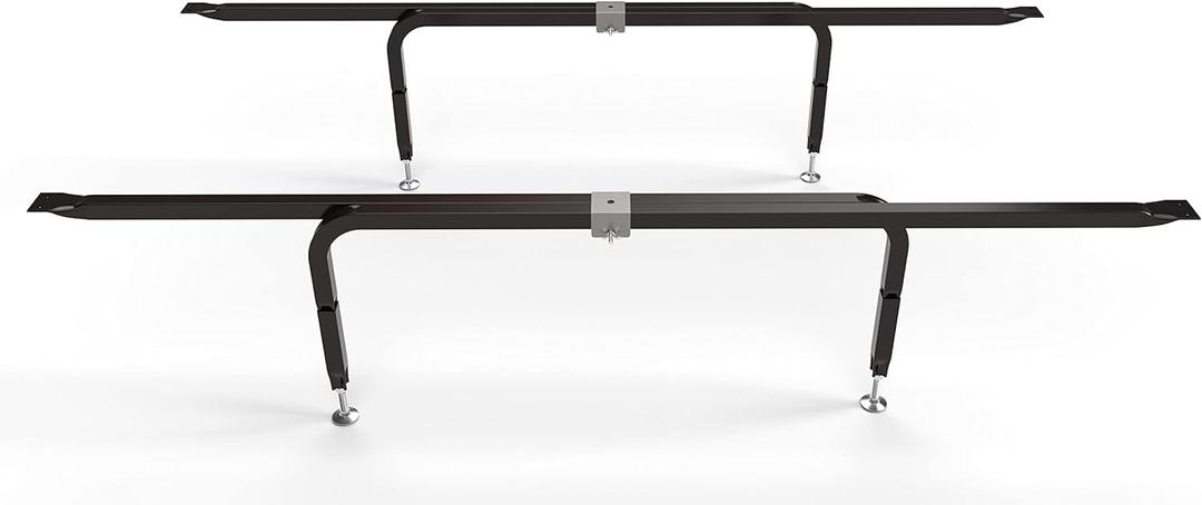 Bed Slats Center Support System | Adjustable Length & Height Tubular Steel with 4 Legs | Fits Full, Queen, King & California King Bed Frames Bed Slats Center Support System | Adjustable Length & Height Tubular Steel with 4 Legs | Fits Full, Queen, King & California King Bed Frames