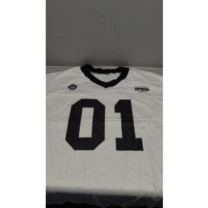 RoseSeek Women's Number Print Mesh Oversized Jersey Shirts Striped Trim Half Sleeve Baggy Camo Graphic Tees L