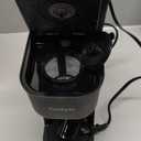 Single Serve One Cup Coffee Maker, for K Cups and Grounds, Mini Coffee Maker with Portable Handle, 6 to 12 Oz Brew Size, for Travel, Camping, Office, RV and Dorm, 120V, Black and Gold