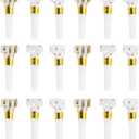 Toyvian 30PCS Musical Blow Outs Glitter Party Blowers Noisemaker Birthday Squawkers Noise Makers for Kids Birthday Holiday New Years Party Favors Goodie Bag Stuffers Fillers