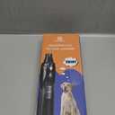 Dog Nail Grinder, 2-Speed and LED Light, Touch-Switch, TypeC, Quiet and Low-Vibration Dog Nail Trimmers, and 3 Ports for Large Dogs, Medium, Small Dogs Cats Pets with Hard or Thick Nail (Black)