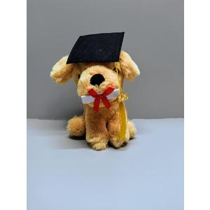 Graduation Plush Dog With Cap And Diploma – Perfect Gift For Celebrating Academic Achievements