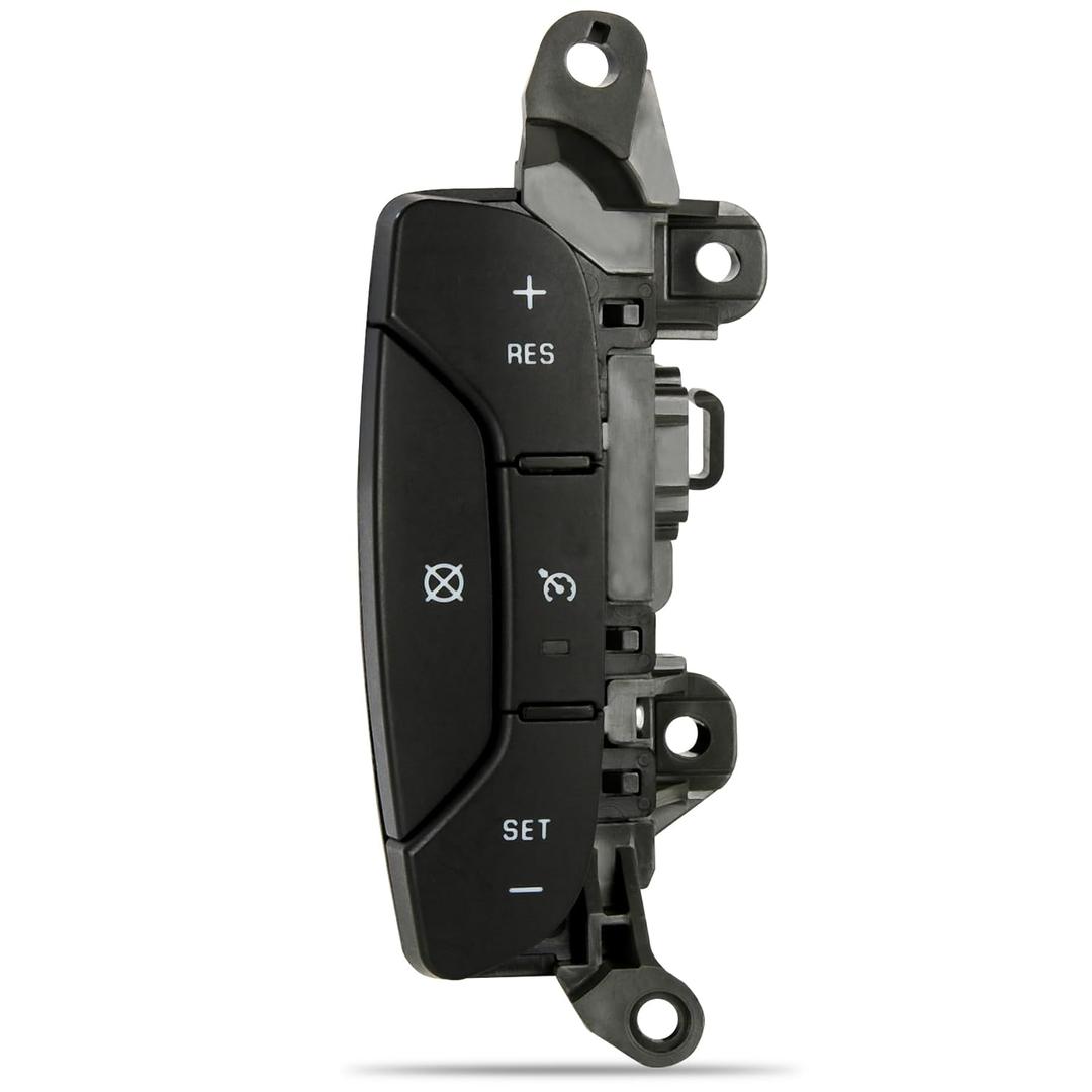 Steering Wheel Cruise Control Switch D1957E Fit for Chevy 2007-2013 Silverado Suburban Tahoe Avalanche GMC Sierra Yukon Denali 2008-2009 Cadillac Escalade, Replace 15819309