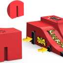 Fingerboard Skate Park Set - Compatible with Tech Deck Skateboards - 6 Ramps, 6 Fingerboards, & Obstacles - Ideal for Fingerboard Enthusiasts