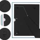 4 Pack Picture Frames 8x10 Clear with Silver Trim, Frames for 8 x 10 Photos School Pictures, Wall and Tabletop Display Frame Set