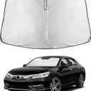 EcoNour Windshield Sunshade Compatible for Honda Accord 2013-2015 2016 2017, Sun Visor for Front Windshield & Window Sun Shade Cover, UV Heat Blocker & Protector, Car Accessories