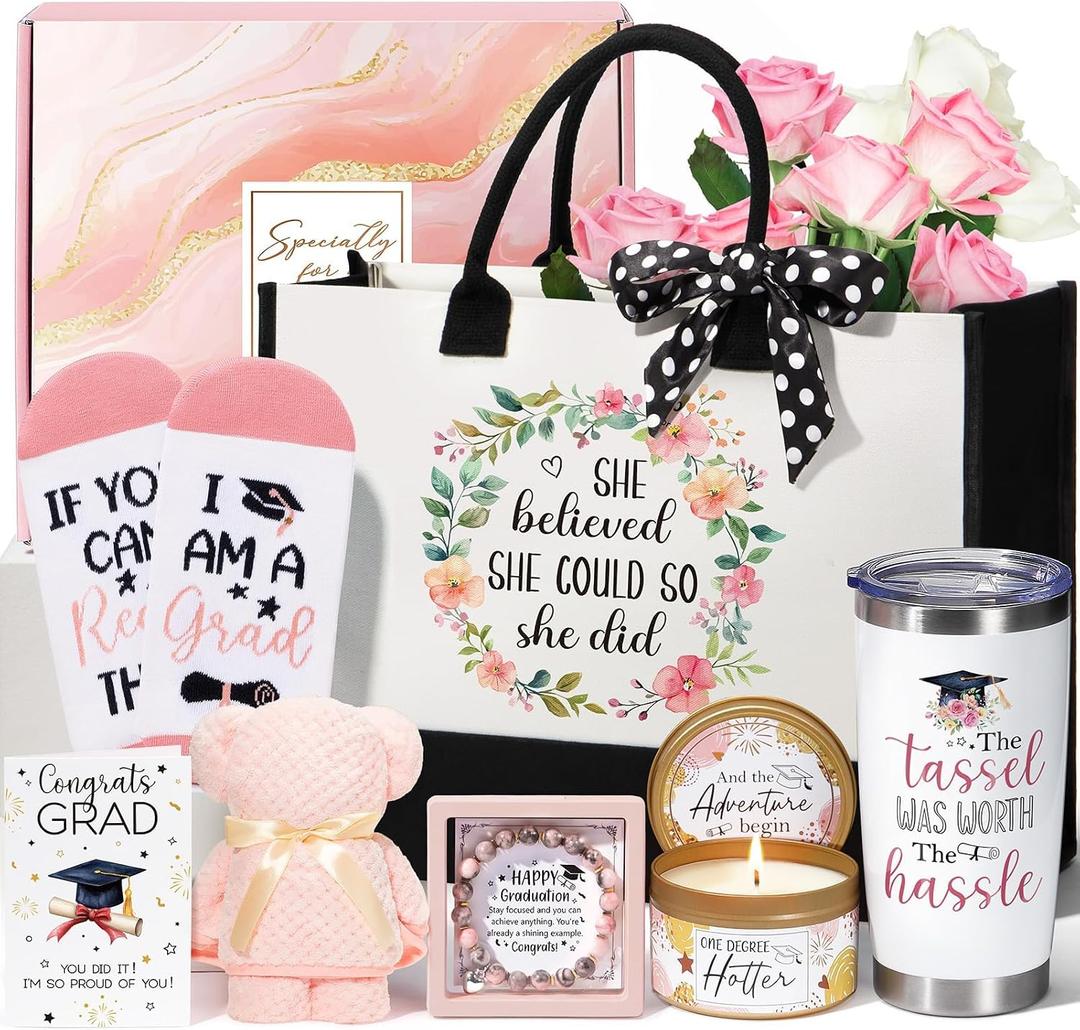 2026 Graduation Gifts for Women Her, Cool College Graduation Gifts Basket, Best Master Degree Grad Gift Box, Class of 2026 Congratulations Gift for Graduates Friends Sister Daughter Teacher Nurse