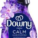 Downy Ultra Soft Fabric Softener Liquid, Calm, Lavender and Vanilla Bean, 26 fl oz, 39 Loads