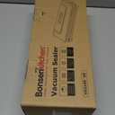 Bonsenkitchen Vacuum Sealer Machine with 40 Bags | Compact Food Sealer for Kitchen Storage & Meal Prep | Multiple Modes | External Vacuum System, Silver