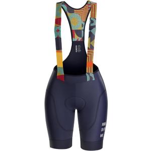 INBIKE Women's Cycling Bib Shorts with 3D High Density Sponge Padded Long Cycling Breathable Bib Shorts  (XX-Large, Blue)