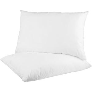Digital Decor Premium Hotel Pillows, Made in USA Hypoallergenic DownFree Pillows with 100% Cotton Cover, Medium Firm Support for All Sleepers, Includes 2 Free Pillowcases, Set of 2, Standard 20"x26"