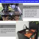Magnetic Aquarium lid Fish Tank Hood top Cover Anti-Jumping net Cover mesh to Protect Fishs Jumping Out of Fishes Tank Hoods