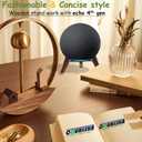 Real Wood Stand for Echo (4th Gen) Speaker (2020),Tripod Holder Accessories Protect Alexa Speaker for Sound Better,Secure Stable Wooden Mount with Metal Frame for Echo Newest Model 2024 (Walnut)