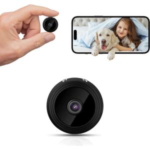 1080P Indoor Hidden Camera Wireless, WiFi Wireless Small Camera, Home Security Camera for Pet, Baby with Motion Detection, Night Vision, App Control