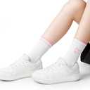 Pilates Socks for Women Yoga Barre Grippy Socks Non Slip Athletic Workout Crew Sock for Hospital (One Size, Pack 01)