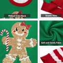 westwolf 5-14 Years Girl Sequin Ugly Christmas Knitted Sweaters for Kids (9-10 Years, C-red Green White Brown)