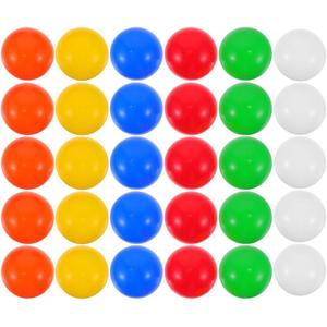 Amosfun 30pcs Openable Raffles Balls - 1.57 Inch PVC Spheres Assortment for Party Games, Raffles and Events, Easy to Open and Reuse