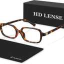 Reading Glasses for Women Men, Stylish Small Square Blue Light Blocking Readers for Women Men,Cheaters