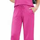 Arshiner Teen Girl Clothes Two Piece Outfits Cap Sleeve Round Neck Blouse Loose Wide Leg Pants Sets for Kids 12-13 Years