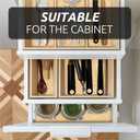 2 x FIFTY FEET 18X96 Inch Shelf Liner with Scissor & Tape Measure for Kitchen Cabinets, PVC Drawer Liner for Dresser Non-Slip Bathroom, Non-Adhesive Cabinet Liner Washable (Orange Crack)