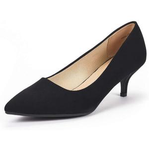 DREAM PAIRS Women's Pumps Kitten Heel Pointed Toe Shoes for Women Comfortable Office Work Dress Shoes (7.5)